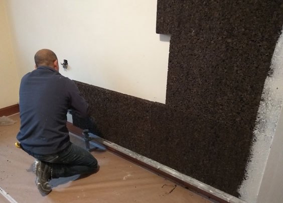 Aislante corcho negro