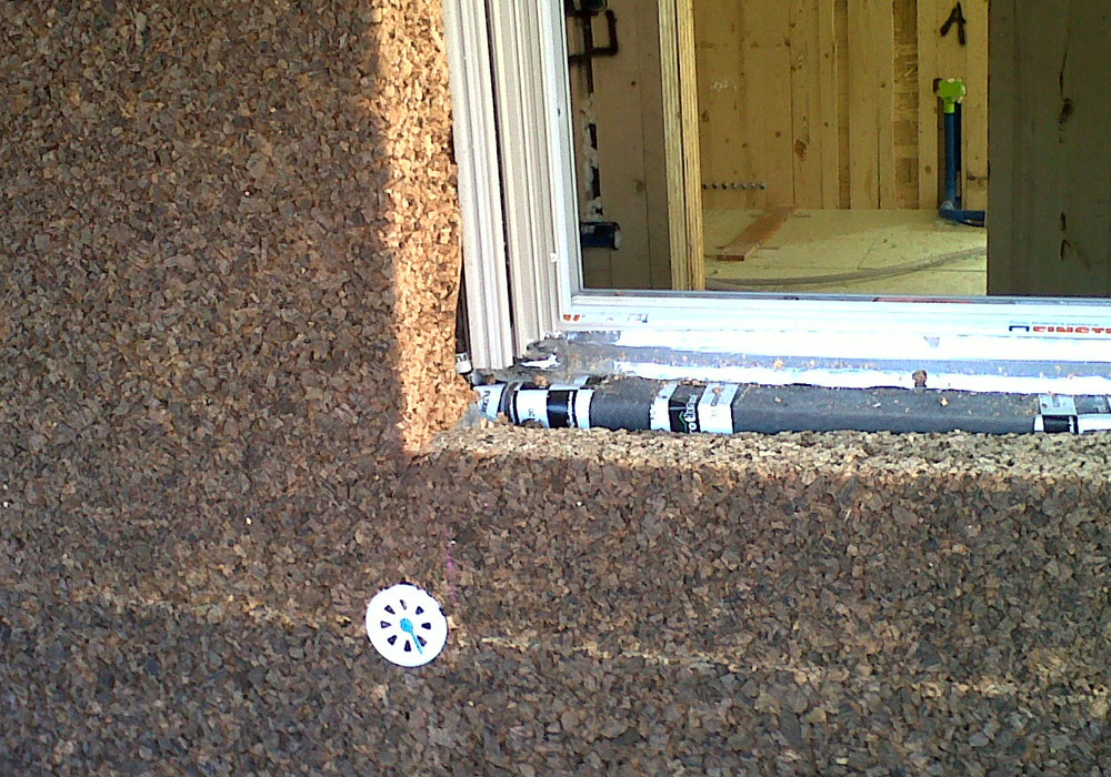 Aislante exterior con paneles de corcho